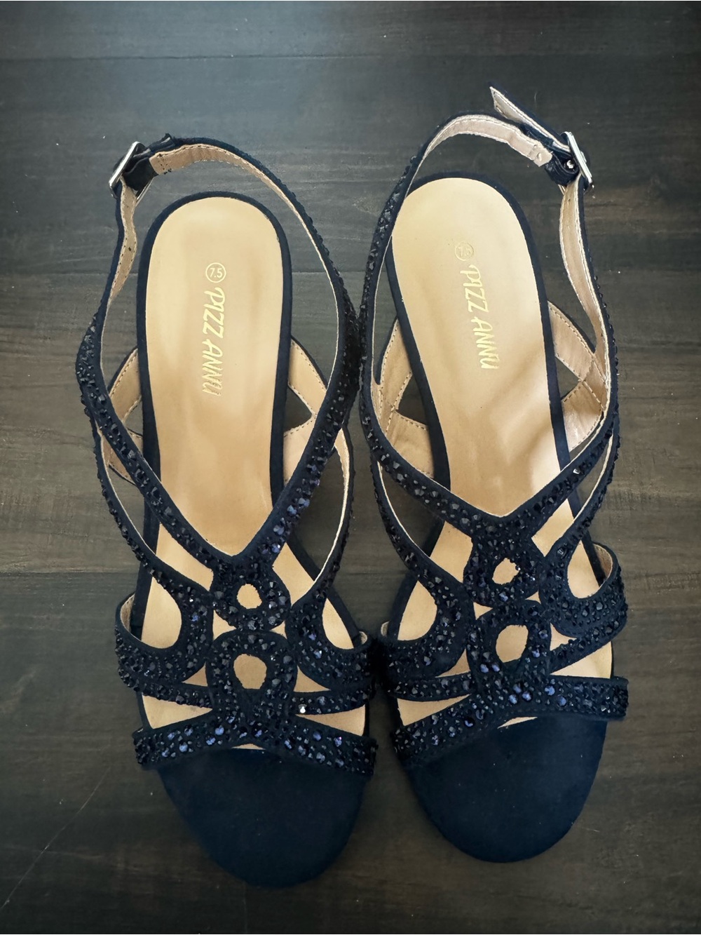Blue Rhinestone Heels - Picture 2 of 3